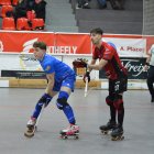 Martí Gabarró, pugnant amb Sebas Moncusí durant el duel d’aquesta temporada a Sant Sadurní. - SEBAS MONCUSÍ