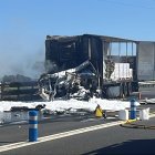 Accident entre dos camions a l'Ll-12 / Gerard Hoyas
