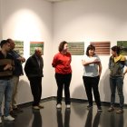 Inauguració ahir al CAMP de Juneda de l’exposició ‘Artistes amb tractor’, de Sara Boldú. - LAURA QUINTANA