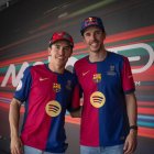 Marc i Àlex Márquez, a Jerez amb la samarreta del Barcelona. - FC BARCELONA