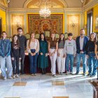 El saló de plens de la Paeria va acollir ahir l’entrega dels premis del concurs Josep Pernau.
