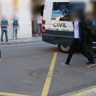 El detingut, a la comissaria de la Guàrdia Civil de Tudela. - EUROPA PRESS