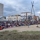 L’espectacle ‘H’ de La Corcoles va ser l’encarregat de clausurar ahir el festival a Alcoletge. - FESTIVAL MIL MANERES