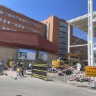 Imatge ahir de l’hospital Arnau de Vilanova. - A. GUERRERO