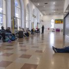 L'estació de Renfe a Lleida aquest dilluns.