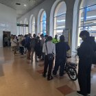 Cues per presentar reclamacions ahir a l’estació de Lleida. - S.C.D.