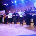 Un moment de l’acte celebrat ahir, sota el lema ‘Som diferents?’, a l’Orfeò Lleidatà. - ASPID