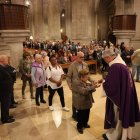 Un moment de l’eucaristia celebrada ahir a la Catedral de Lleida pel papa Francesc. - BISBAT D’URGELL