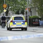 Policia a l’escena després del tiroteig a Uppsala. - EFE/EPA/FREDRIK SANDBERG