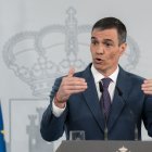 Sánchez va avançar reformes i va assegurar que s’exigiran responsabilitats als operadors privats. - DIEGO RADAMÉS / EUROPA PRESS