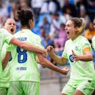 Alèxia Putellas celebra el seu gol, el número 149 a la Lliga F. - FC BARCELONA