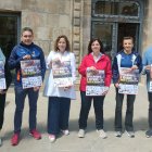 Autoritats i organitzadors ahir durant la presentació de la prova. - AJUNTAMENT DE TÀRREGA