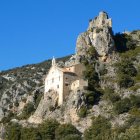Imatge de l’ermita de la Pedra ubicada a la serra del Montsec. - JOSEP BOSCH
