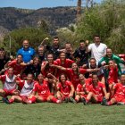 La plantilla de l’AEM va celebrar la 3a posició final a la Lliga. - PAU PASCUAL PRAT
