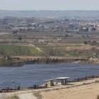 Una instal·lació de panells solars destinada a la venda d’energia al terme municipal de Castelldans. - AMADO FORROLLA