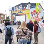 Inauguració del mural ahir a l’Hostal Nou i la Codosa. - INGRID BOSCH
