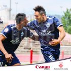 Un momento del partido.