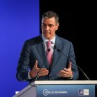 El president del govern espanyol, Pedro Sánchez, a les jornades del Cercle d'Economia.