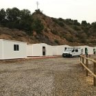 Els mòduls d’acollida temporal es troben a la zona est de la ciutat de Fraga.