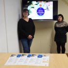 Gemma Tó i Anna López van presentar ahir el programa de la nova edició del cicle. - C.SANS