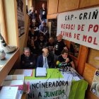 La rueda de prensa de la plataforma contra el proyecto de Nova Tracjusa ha tenidor lugar en la sede de Ipcena en Lleida.