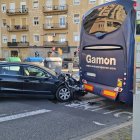 El accidente se ha producido en dirección al barrio de Pardinyes.
