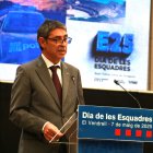 El director general de la Policia, Josep Lluís Trapero, durant el seu discurs en l'acte de celebració del Dia de les Esquadres a la regió policial del Camp de Tarragona.