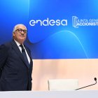El conseller delegat d'Endesa, Jose Bogas, durant la junta general d'accionistes.