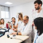 Part de l’equip de l’Hospital Universitari Arnau de Vilanova de Lleida que ha ideat aquest mètode. - HUAV