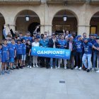 L’equip va celebrar dissabte passat l’ascens amb una rua pels carrers de Mollerussa. - JOAN GÓMEZ