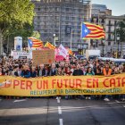 Una manifestació en defensa del català a Barcelona. - ACN