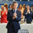 El líder del PP, Alberto Núñez Feijóo, aquest dilluns a Madrid