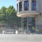Operaris treballant ahir a les obres de rambla Ferran. - SE