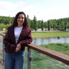La lleidatana establerta a Londres Ares Navarro, ahir a Lleida abans de tornar avui a la capital britànica. - AMADO FORROLLA