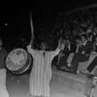 Animacíón en un partido de copa.
