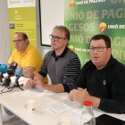 La rueda de prensa de Unió de Pagesos de este martes.