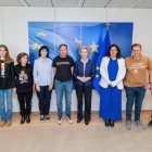 Ursula von der Leyen, ahir amb els representants de les associacions de víctimes de la dana. - COMISSIÓ EUROPEA