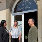Núria Gil durant la seua visita a l’ajuntament de Vila-sana. - GENERALITAT DE CATALUNYA
