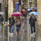 Un día lluviosos en Lleida.