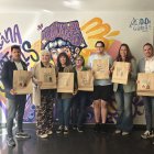 Acte de presentació de les bosses, amb cinc dissenys diferents. - IRBLLEIDA