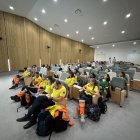 Sanitaris van assistir ahir a la jornada del SEM a l’Arnau. - MARC CARBONELL