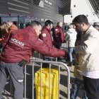 Després del que va passar amb el Girona, el club va reforçar la seguretat en el partit amb el Gran Canària. - SANTI IGLESIAS