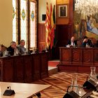 Un moment del ple provincial celebrat ahir. - RR