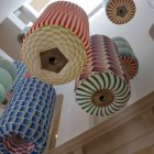 Instal·lació 'Psychoflage' de l'artista Mónica Rikic al pati del Museu Morera de Lleida