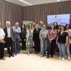 Els representants de les ràdios locals de Lleida durant la trobada a la Diputació. - DIPUTACIÓ DE LLEIDA