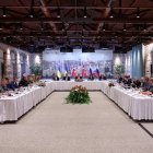 Un moment de la reunió entre Turquia, els EUA, Ucraïna i Rússia que es va fer a Istanbul. - MINISTERI D’EXTERIORS TURC/X