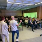 Un dels moments de la jornada de portes obertes a l’Hospital del Pallars a Tremp ahir. - UDL