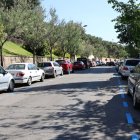 Alguna de les noves zones blaves que s’estrenaran l’1 de juny. - AMADO FORROLLA