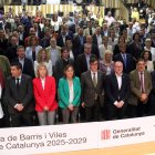 El president de la Generalitat, Salvador Illa, va presentar ahir el Pla de Barris a Vilanova i la Geltrú. - ACN