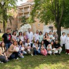 Assistents ahir a la festa pel Dia Mundial de la Donació de Llet Materna a l’Arnau de Vilanova. - ICS